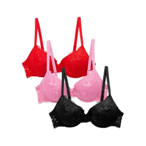 Juicy Couture 3-Pack Lace Bra Set