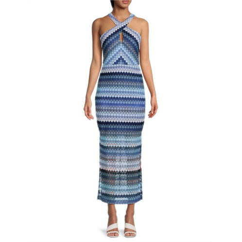 Guess Knit Halter Maxi Dress