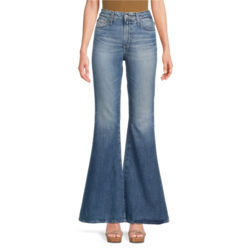 AG Jeans Mid Rise Flared Jeans