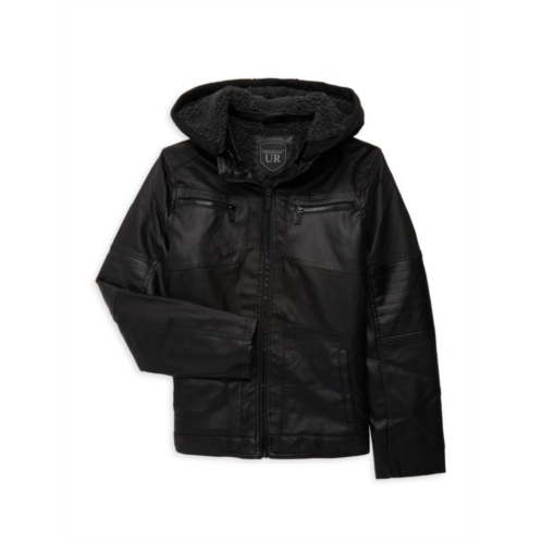 Urban Republic Boys Faux Leather Moto Jacket