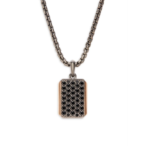 Effy Sterling Silver & Black Spinel Pendant Necklace