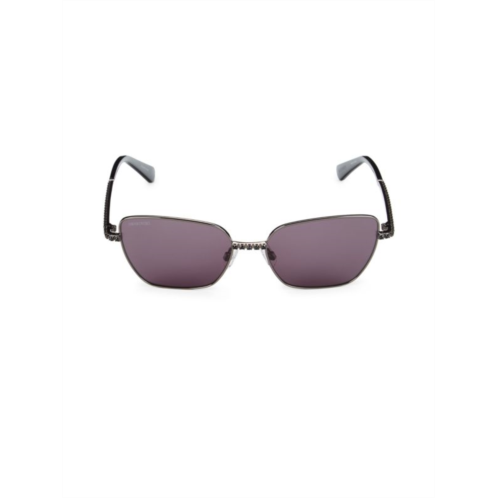 56MM Swarovski Crystal Cat Eye Sunglasses
