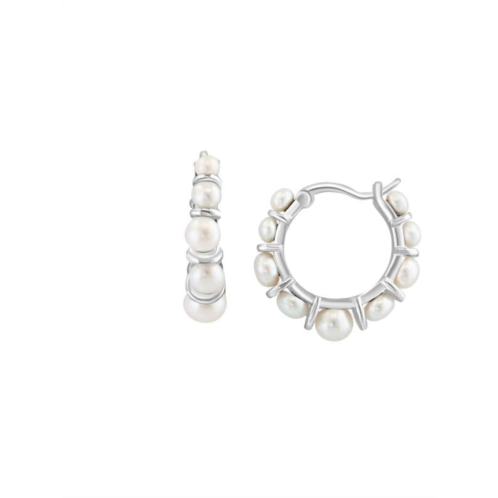 Effy ENY Sterling Silver & 2.5-4MM Freshwater Pearl Earrings