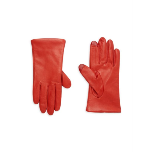 Saks Fifth Avenue Cashmere Lined Leather Gloves