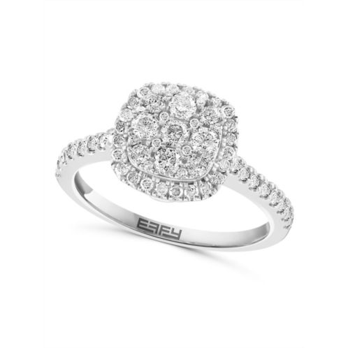 Effy ENY Sterling Silver & 0.73 TCW Diamond Ring