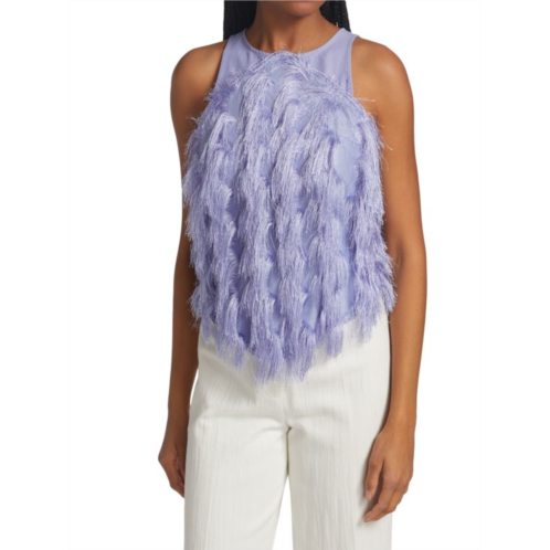 Ganni Sleeveless Fringe Top