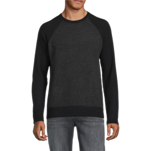 Vince Raglan Sleeve Crewneck Wool Blend Sweatshirt