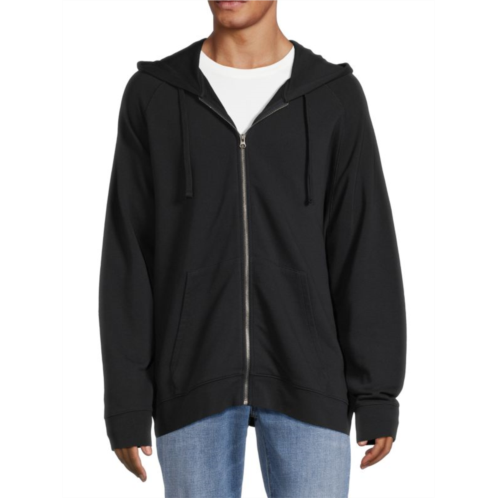 Vince Raglan Sleeve Zip Hoodie