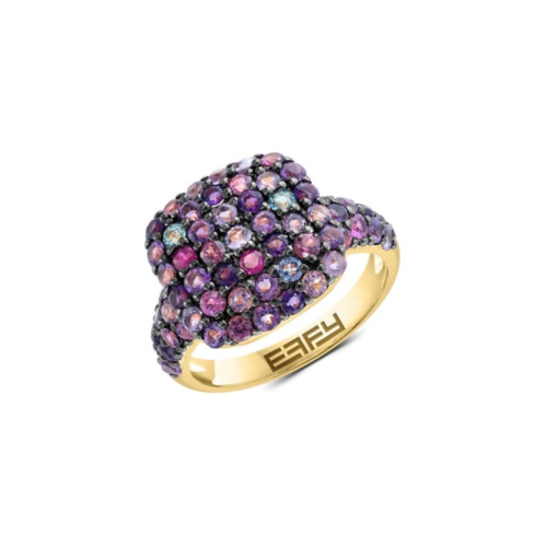 Effy 14K Goldplated Sterling Silver & Multi Stone Ring