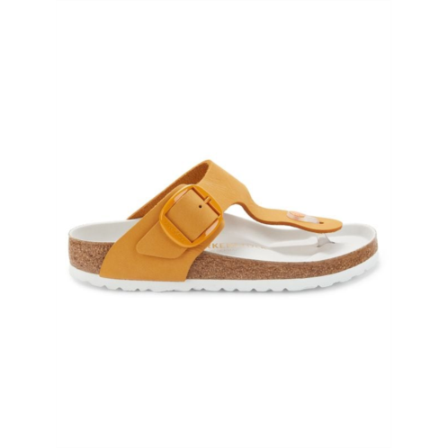 Birkenstock Gizeh Wide Fit T Strap Leather Sandals