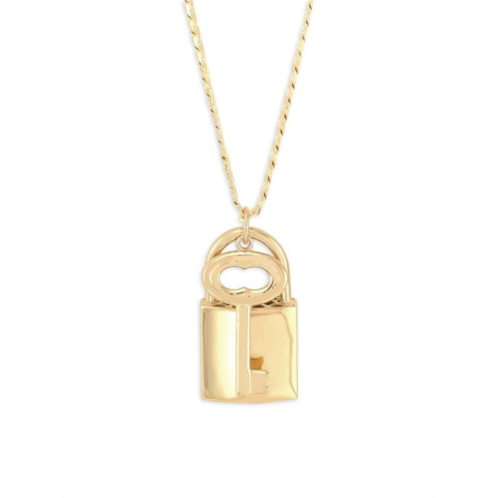 Saks Fifth Avenue 14K Yellow Gold Lock & Key Curb Chain Necklace