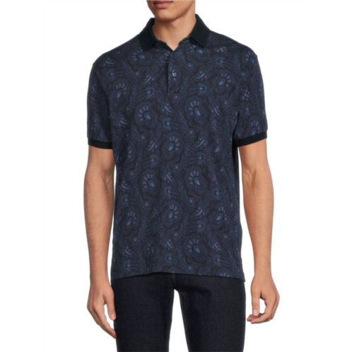 Etro Print Short Sleeve Polo