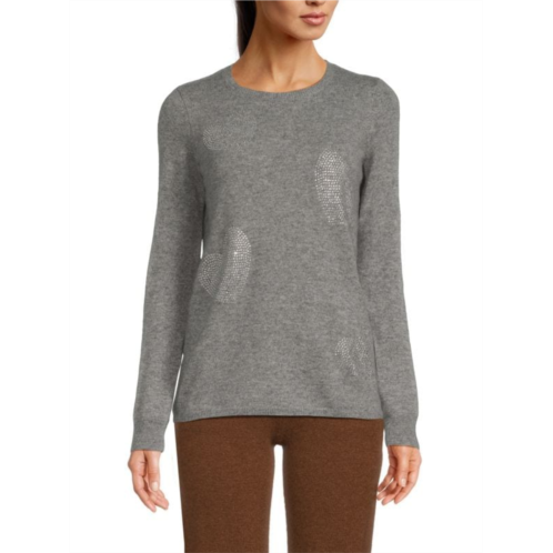 Sofia Cashmere Embellished Cashmere Sweater