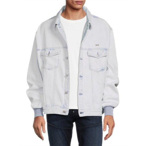 GCDS Bleached Denim Jacket