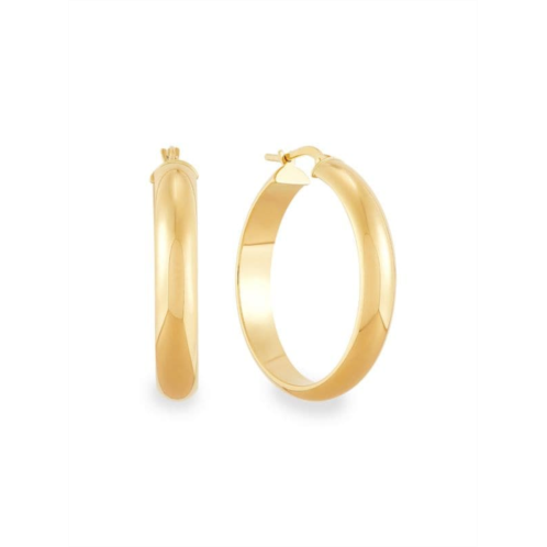 Saks Fifth Avenue Build Your Own Collection 14K Yellow Gold Half Tube Hoop Earrings