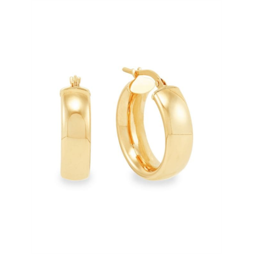 Saks Fifth Avenue Build Your Own Collection 14K Yellow Gold Half Tube Hoop Earrings