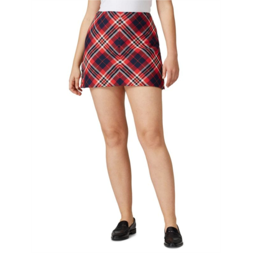 Trina Turk Plaid Mini Skirt