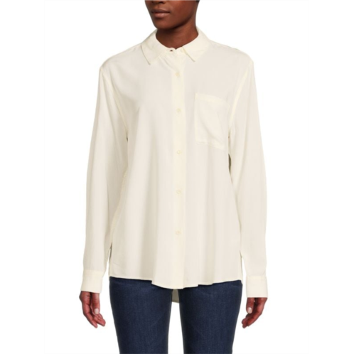 T Tahari ?Classic Pocket Button Down Shirt