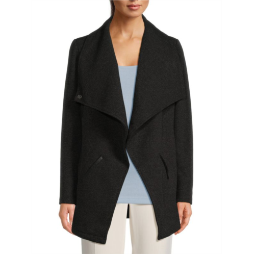 Saks Fifth Avenue Waterfall Collar Open Front Cardigan