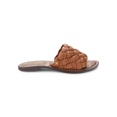 Sam Edelman Griffin Woven Leather Flat Sandals