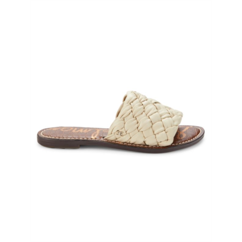 Sam Edelman Griffin Woven Leather Flat Sandals