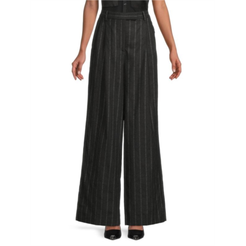 Versace Striped Wide Leg Pants