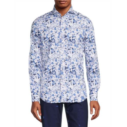 Emanuel Berg Modern Fit Floral Shirt