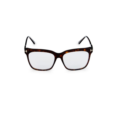 TOM FORD 54MM Blue Block Optical Cat Eye Eyeglasses