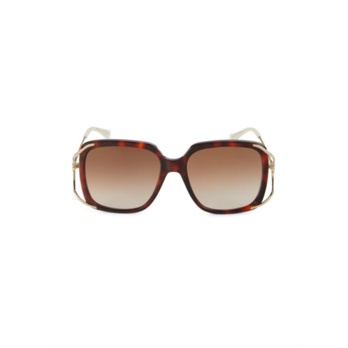 Gucci 56MM Square Sunglasses