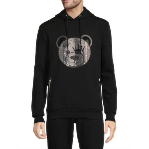 Bertigo Teddymax Rhinestone Pullover Hoodie