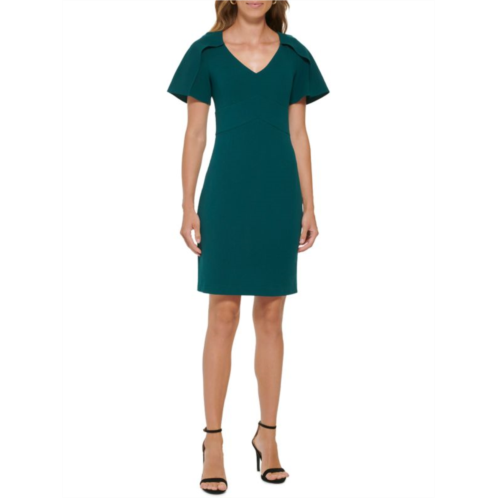 DKNY Flutter Sleeve Sheath Dress