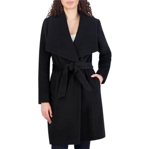 Cole Haan Belted Wool Blend Wrap Coat