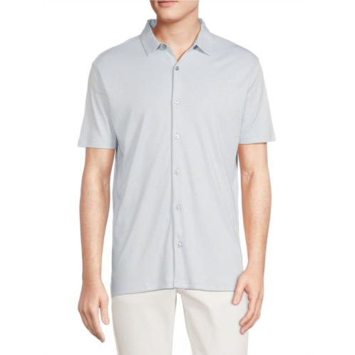 Robert Barakett Georgia Print Pima Cotton Shirt