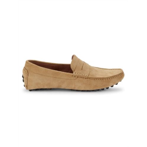 Saks Fifth Avenue Suede Driving Penny Loafers