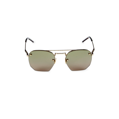 Saint Laurent 52MM Geometric Sunglasses