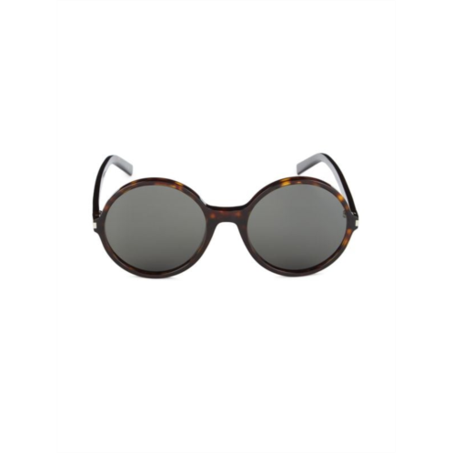 Saint Laurent 58MM Round Sunglasses