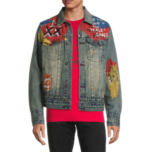 Cult Of Individuality Type IV Graphic Denim Jacket