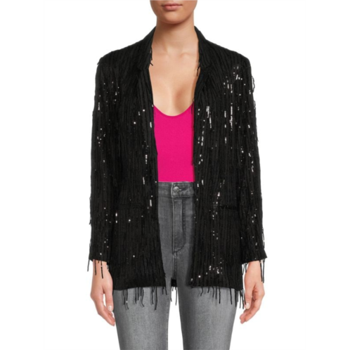 nanette nanette lepore Sequin Fringe Jacket