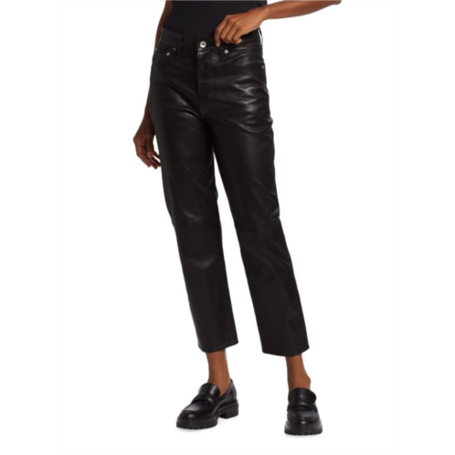 Rag & bone ICONS Leather Slim Fit Pants