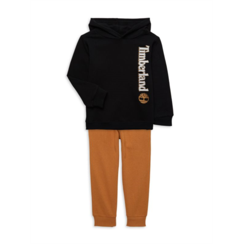 Timberland Boys 2-Piece Logo Hoodie & Joggers Set