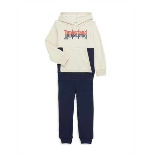 Timberland Boys 2-Piece Logo Hoodie & Joggers Set