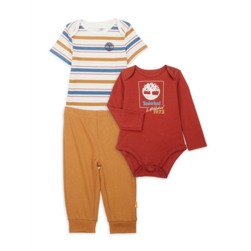 Timberland Baby Boys 3-Piece Bodysuit & Joggers Set