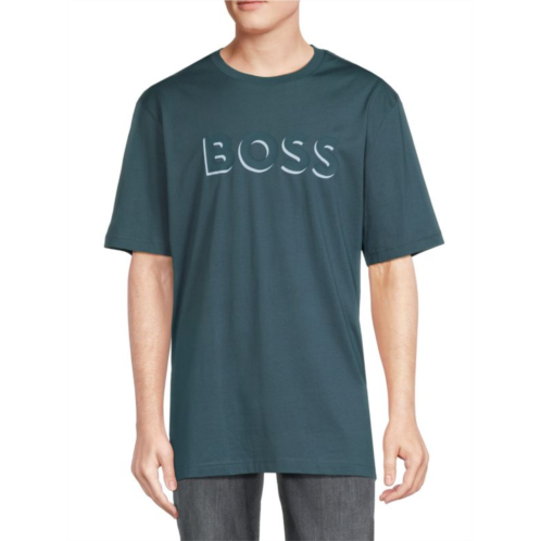 BOSS Tiburt Logo Crewneck T Shirt