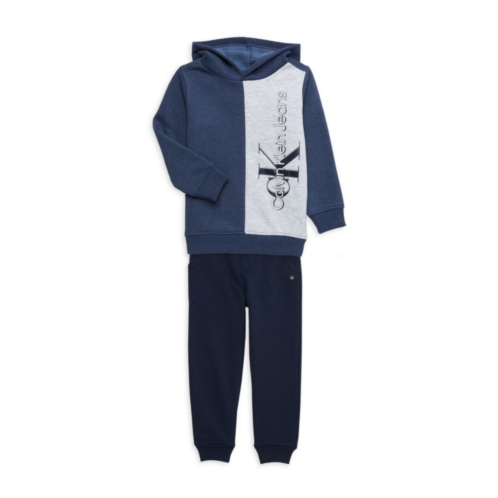 Calvin Klein Boys 2-Piece Logo Hoodie & Joggers Set