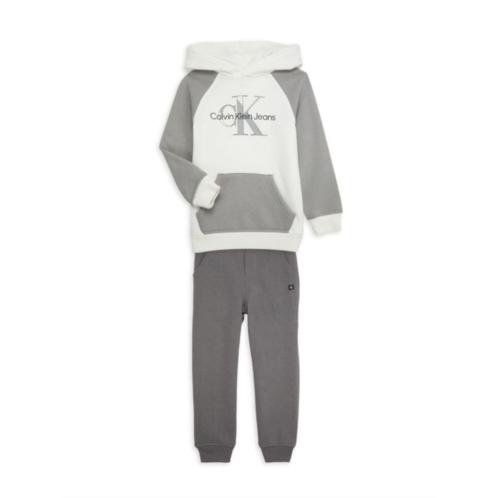 Calvin Klein Little Boys 2-Piece Hoodie & Joggers Set