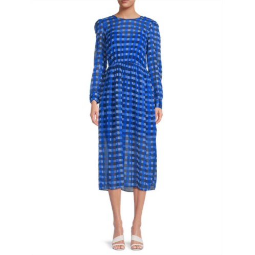 French Connection Edeline Check Midi Dress