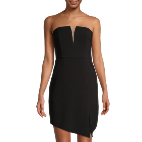 Liv Foster Strapless Twill Cocktail Dress