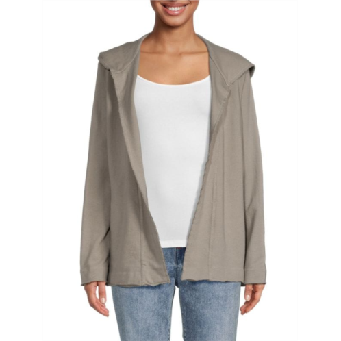 James Perse French Terry Open Front Cardigan