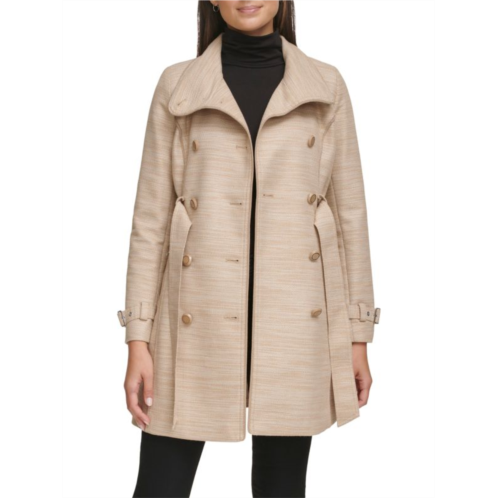 Guess Water Resistant Belted Double Breasted Trench Coat