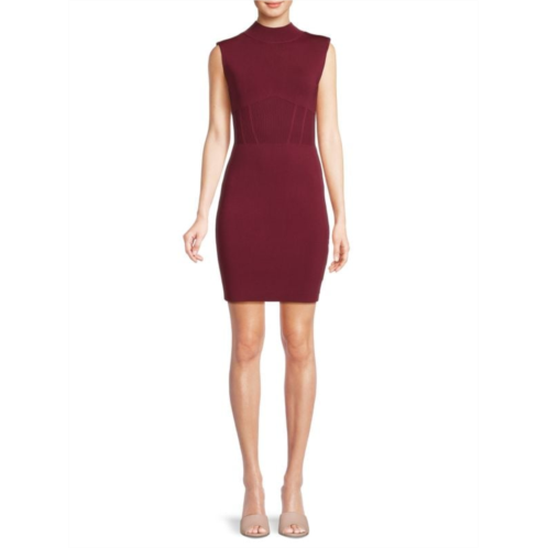 Guess Mockneck Sheath Mini Dress